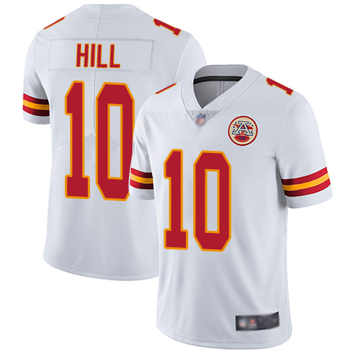 Youth Kansas City Chiefs #10 Hill Tyreek White Vapor Untouchable Limited Player Football Nike NFL Jersey->youth nfl jersey->Youth Jersey